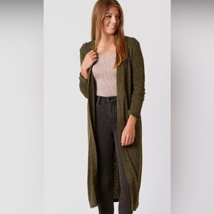 Lava by buckle-open -front cardigan,studded pearl embellishments